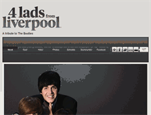 Tablet Screenshot of 4ladsfromliverpool.com